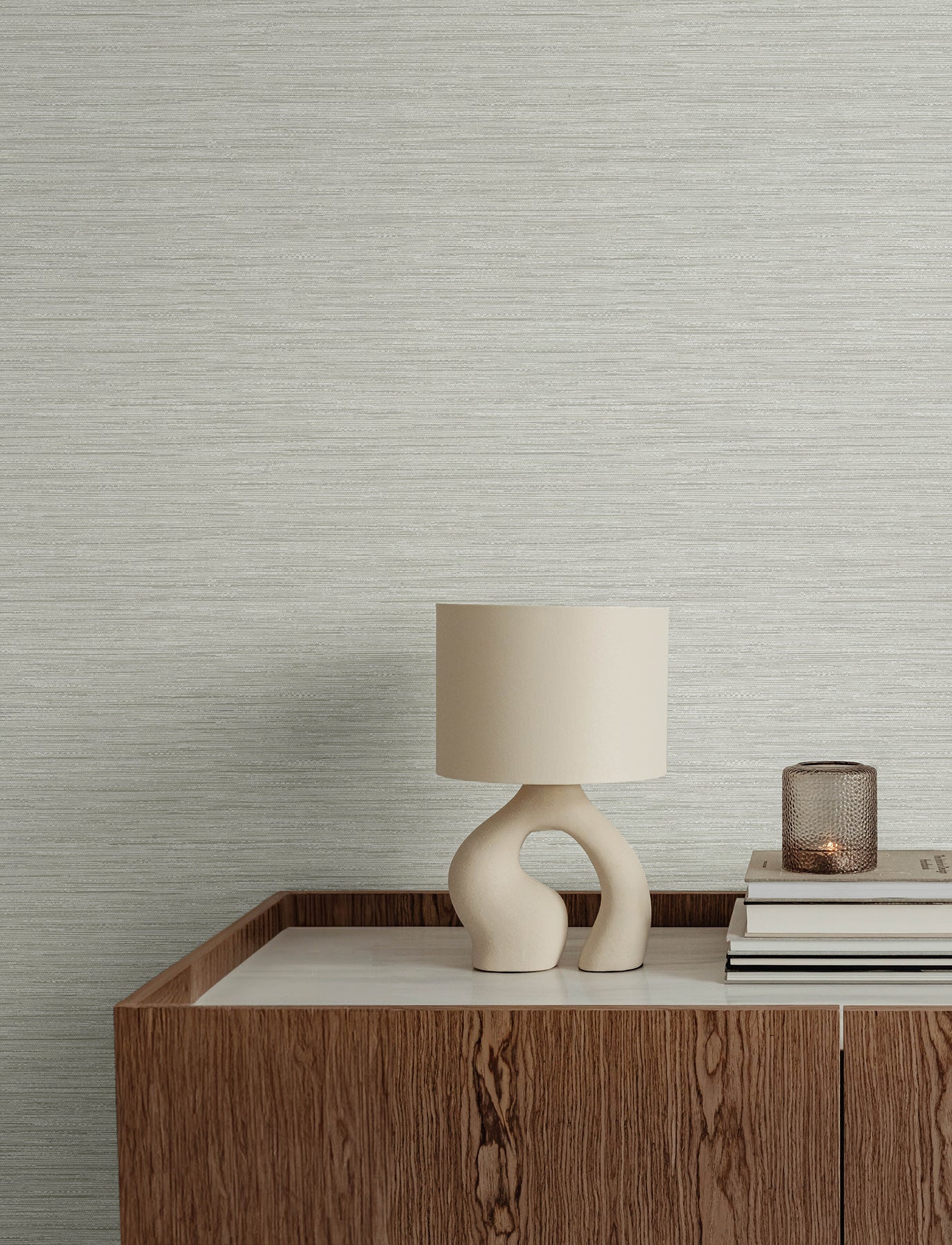 A-Street Prints 4141-27170 Sheehan Silver Faux Grasscloth Wallpaper