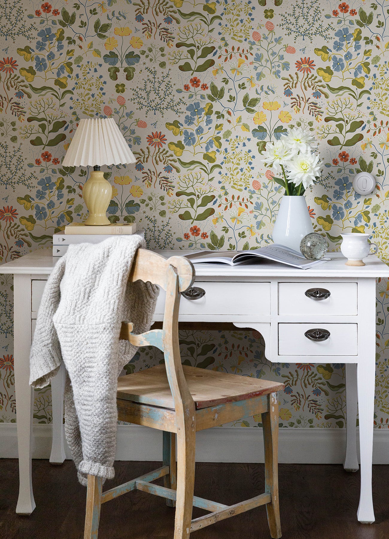 A-Street Prints 4143-22001 Groh Green Floral Wallpaper