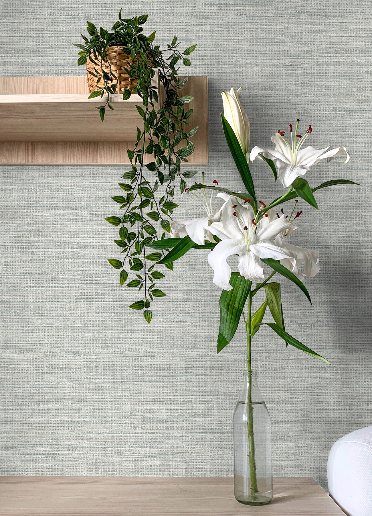 A-Street Prints 4143-26461 Exhale Seafoam Texture Wallpaper
