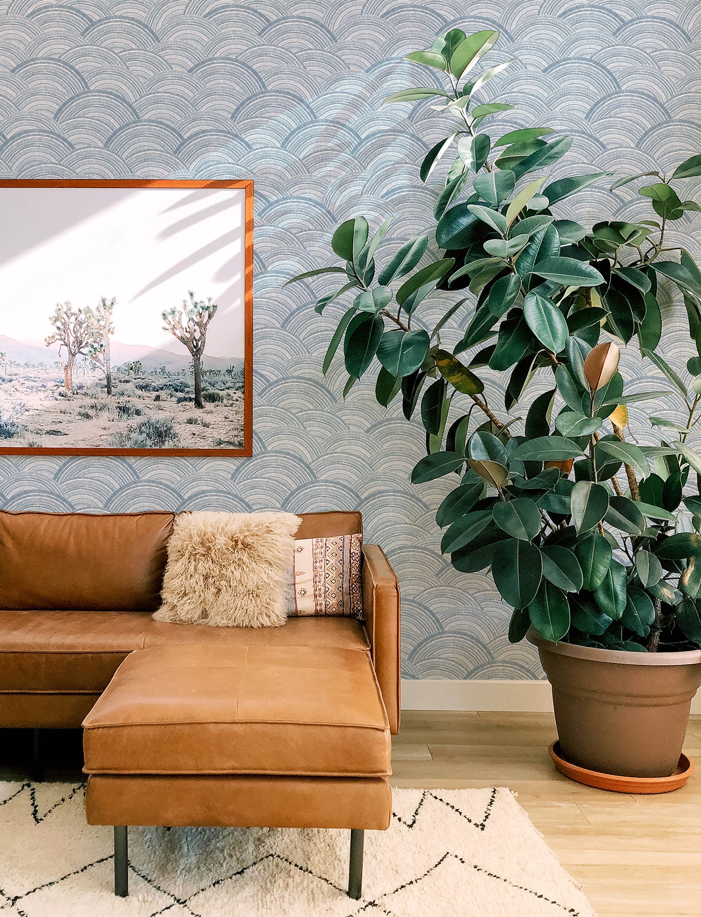 A-Street Prints 4146-27200 Encircle Indigo Geometric Wallpaper