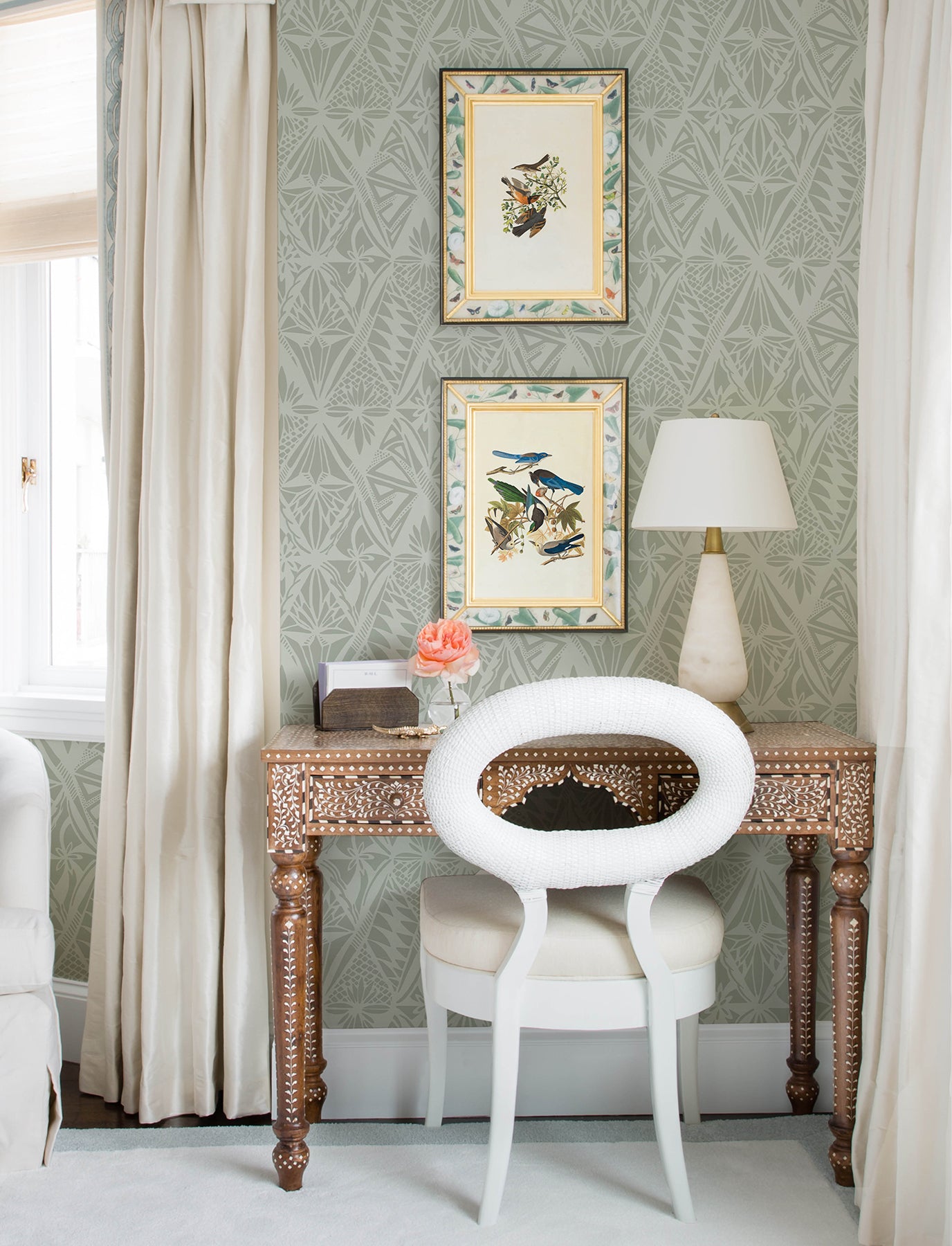 A-Street Prints 4146-27209 Urbane Sage Diamonds Wallpaper