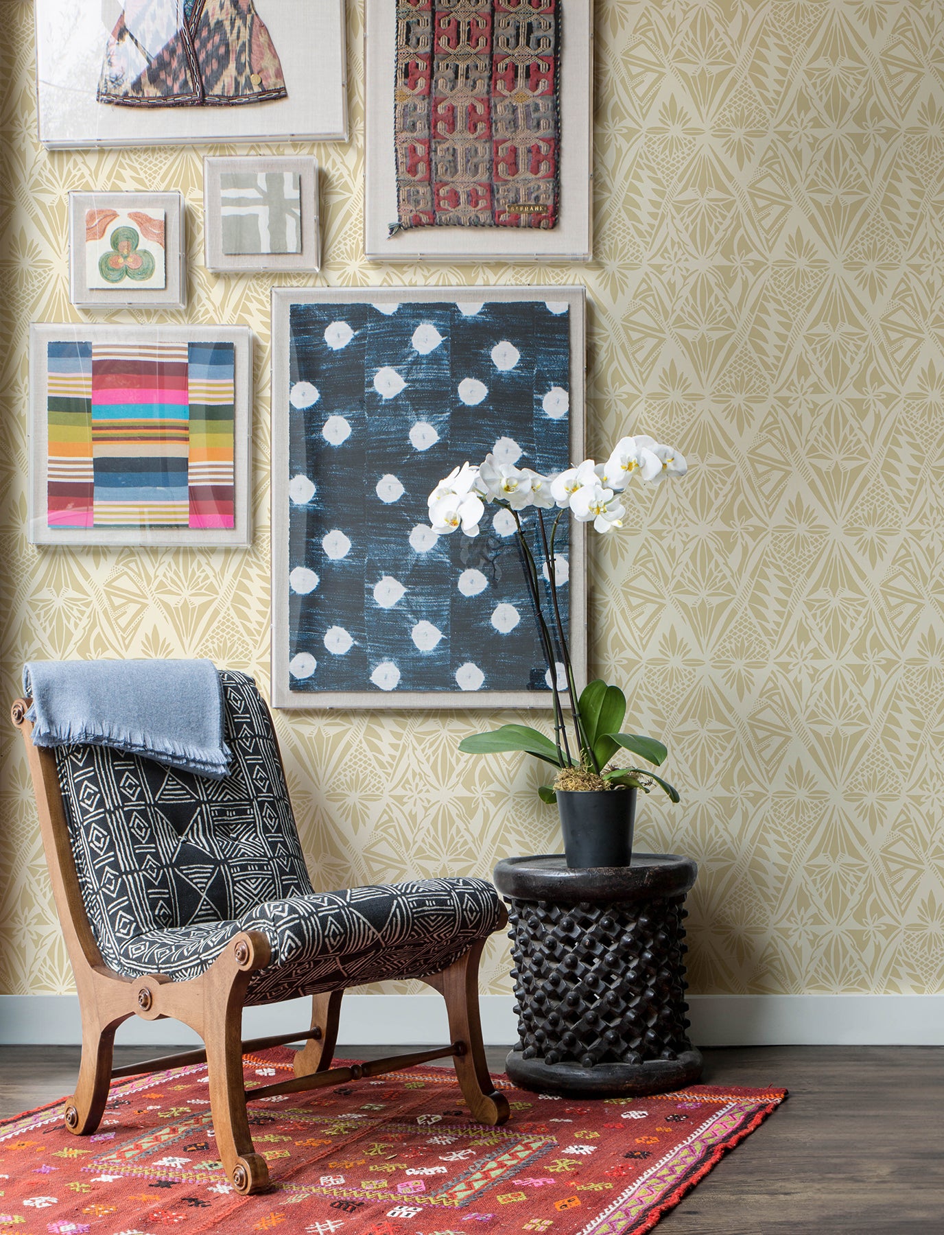 A-Street Prints 4146-27211 Urbane Yellow Diamonds Wallpaper