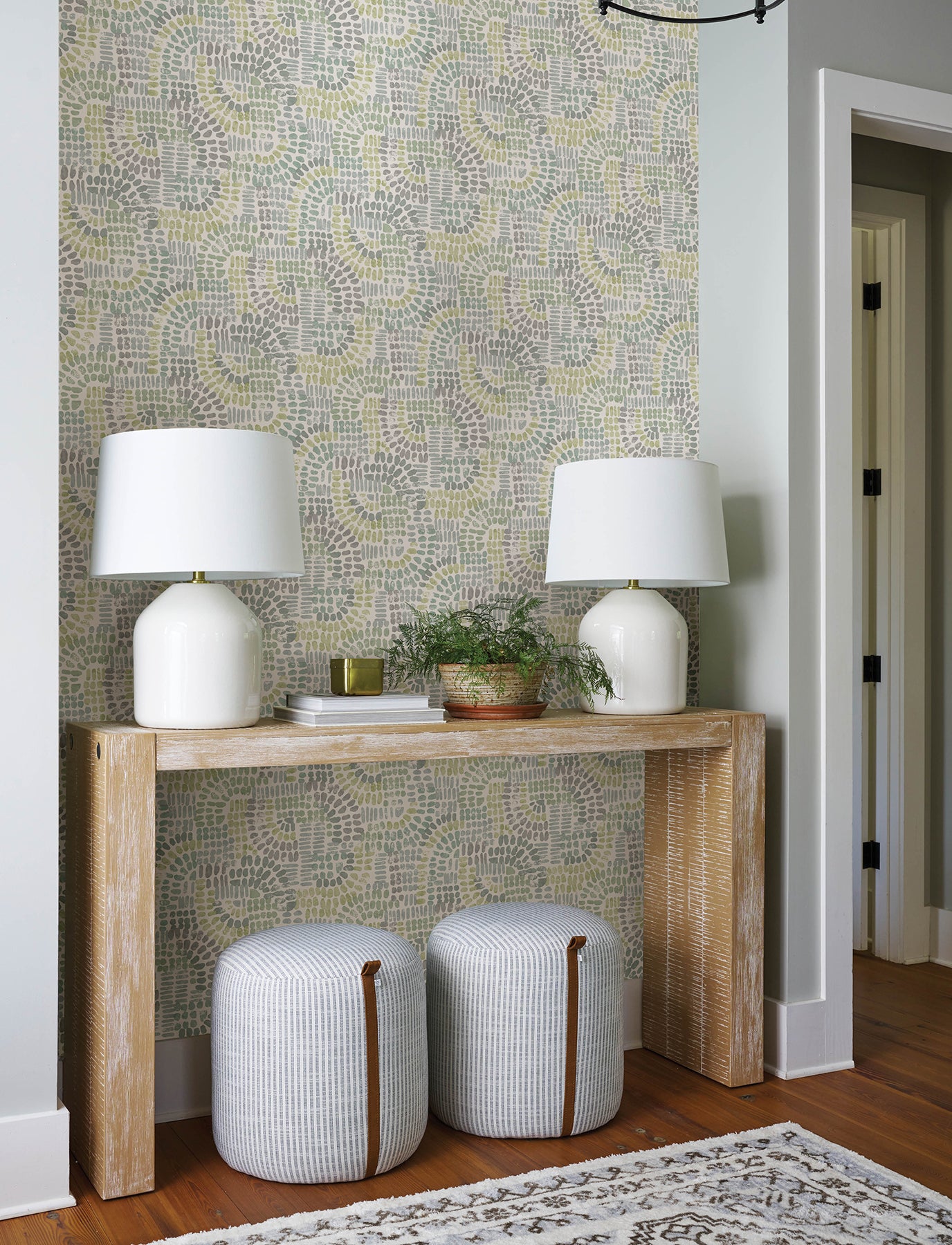 A-Street Prints 4146-27214 Wanderer Aquamarine Mosaic Wallpaper