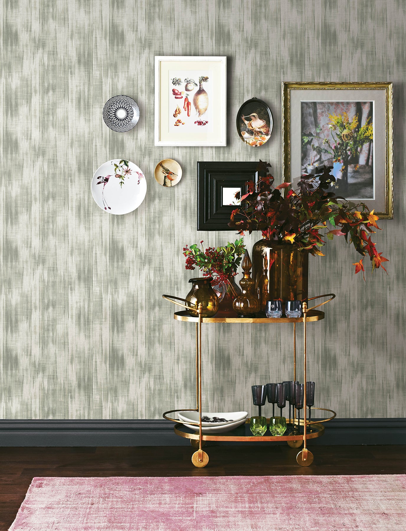 A-Street Prints 4146-27241 Marvel Green Ripple Wallpaper