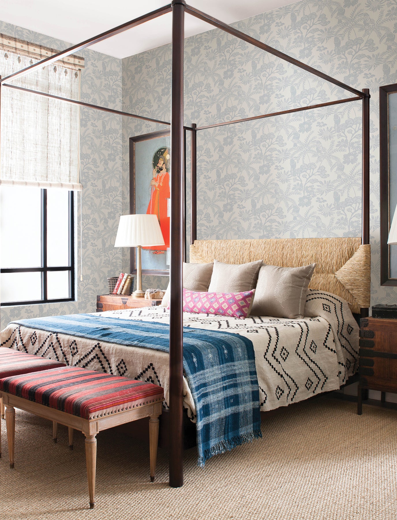 A-Street Prints 4146-27245 Jacaranda Light Blue Tropical Trail Wallpaper