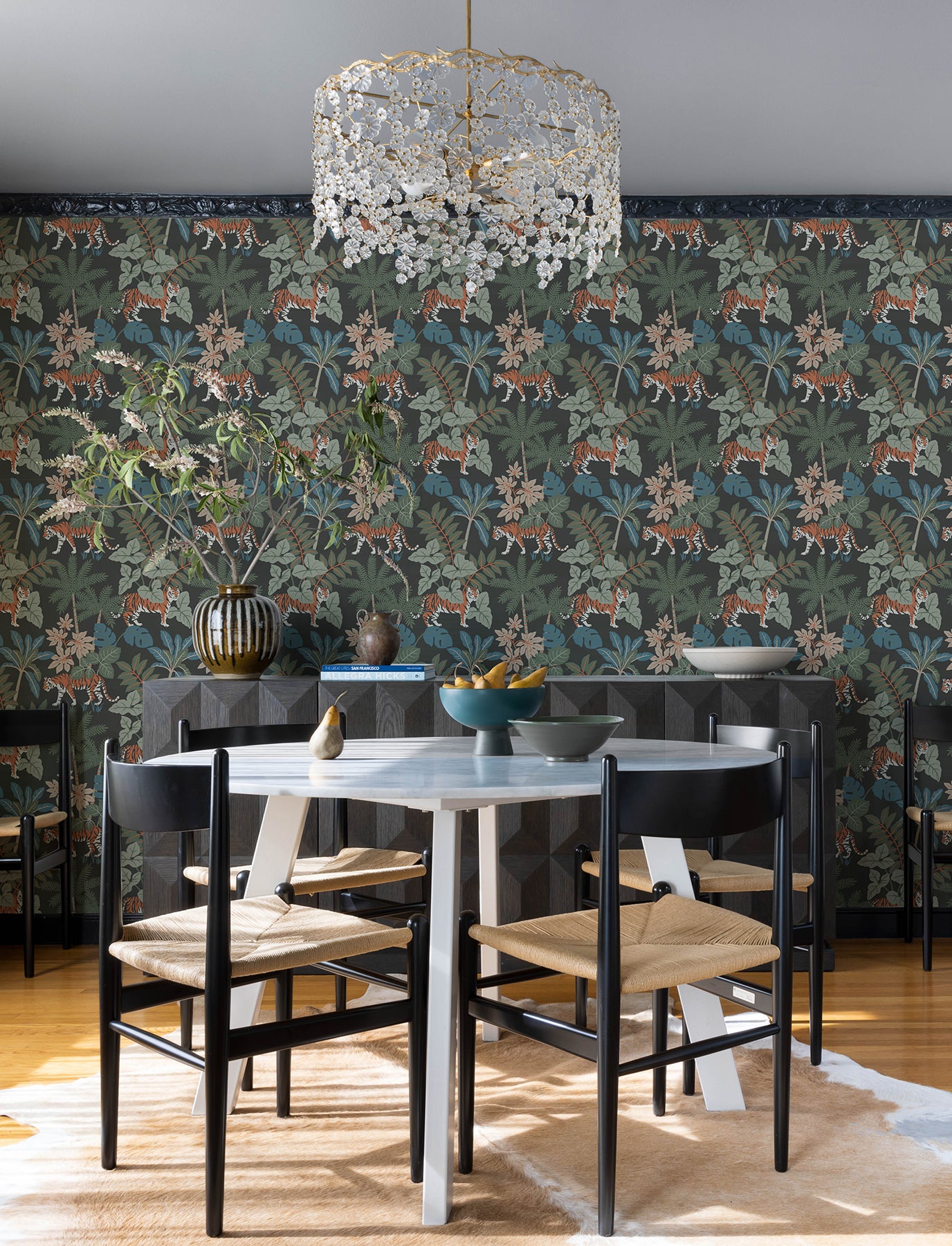 A-Street Prints 4146-27250 Caspian Grey Jungle Prowl Wallpaper