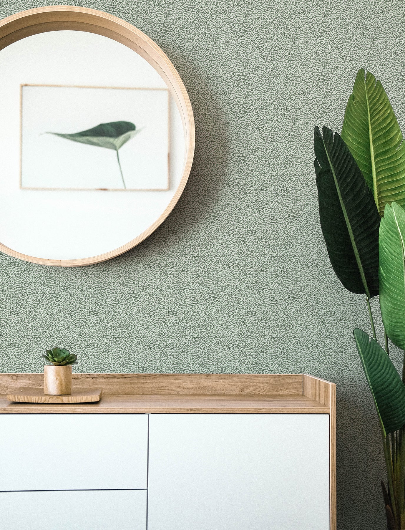 A-Street Prints 4146-27264 Soul Green Animal Print Wallpaper