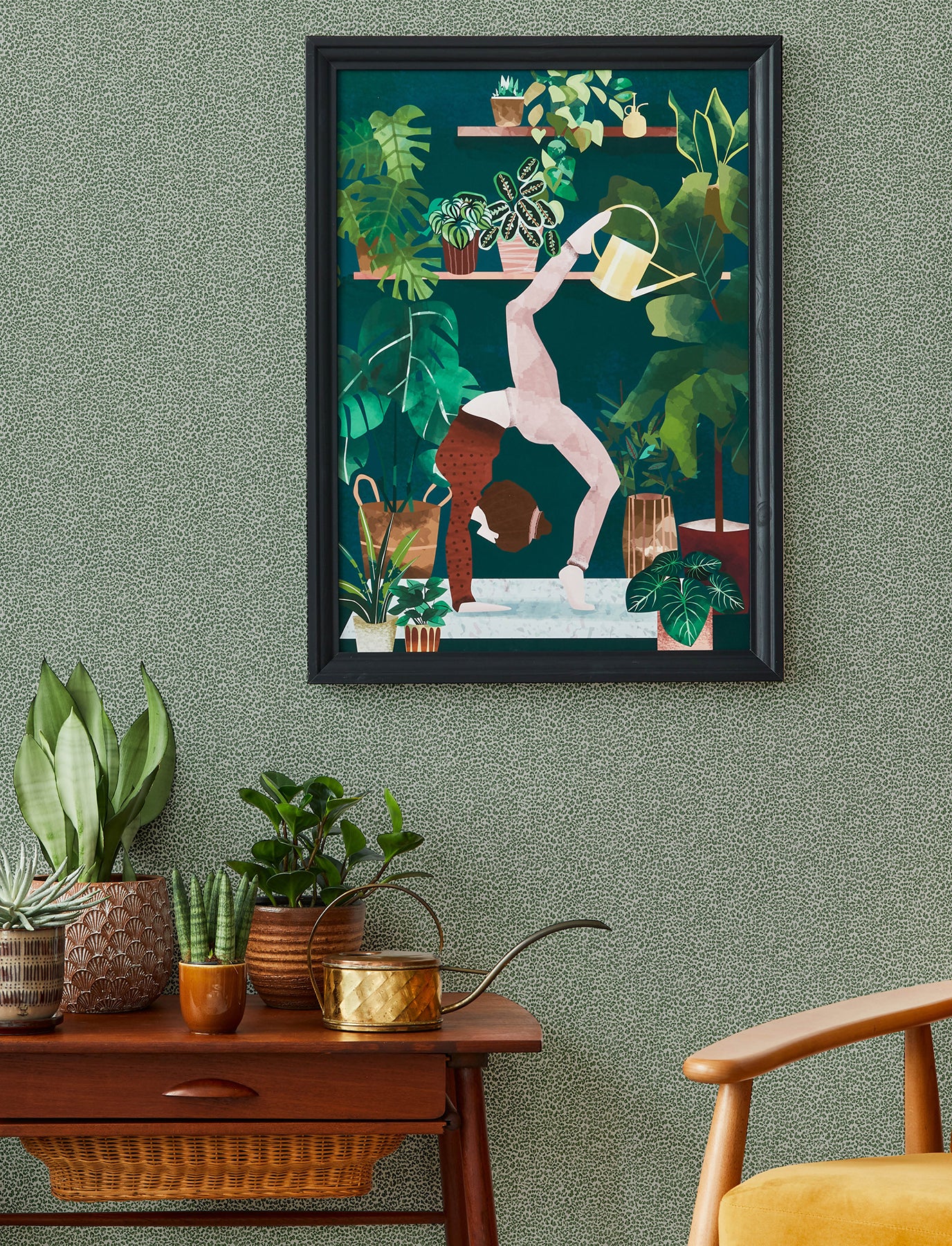 A-Street Prints 4146-27264 Soul Green Animal Print Wallpaper