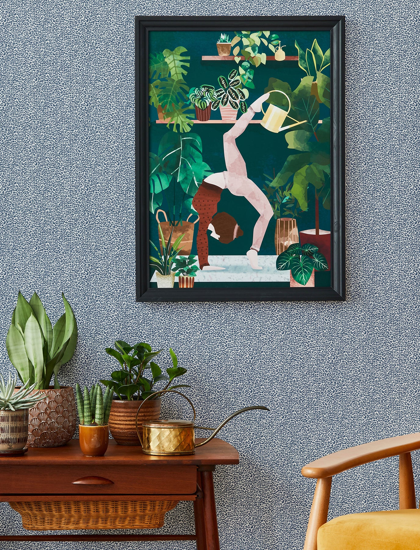 A-Street Prints 4146-27268 Soul Indigo Animal Print Wallpaper