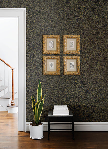 Chesapeake 4148-27442 Chrysantha Black Berry Branches Wallpaper