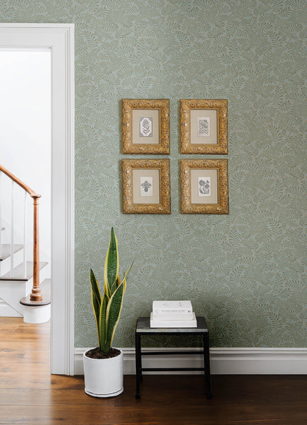 Chesapeake 4148-27446 Chrysantha Aqua Berry Branches Wallpaper