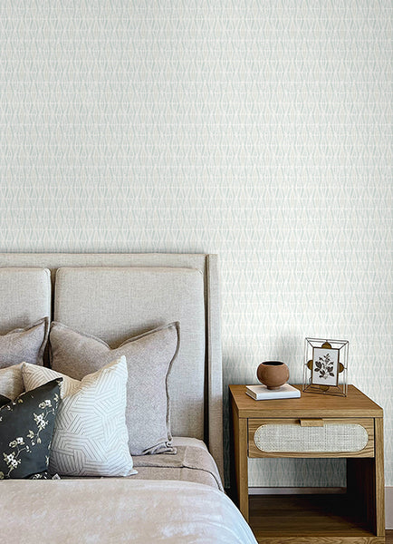 Chesapeake 4148-27466 Nabi Aqua Geometric Wallpaper