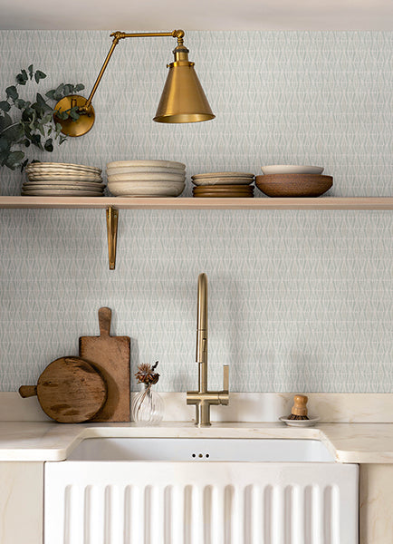 Chesapeake 4148-27466 Nabi Aqua Geometric Wallpaper