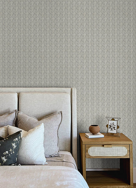 Chesapeake 4148-27468 Coleus Charcoal Leaves Wallpaper