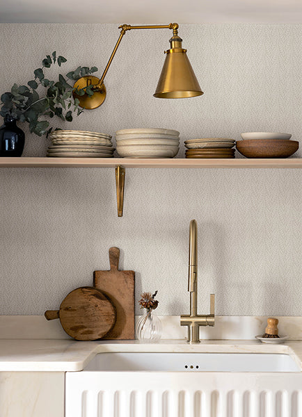 Chesapeake 4148-27470 Coleus Beige Leaves Wallpaper