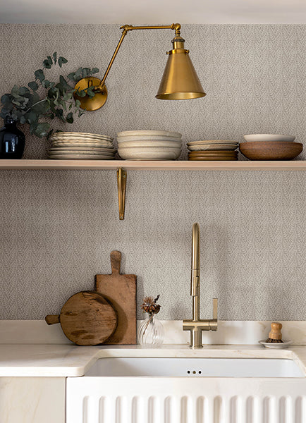 Chesapeake 4148-27471 Coleus Gray Leaves Wallpaper