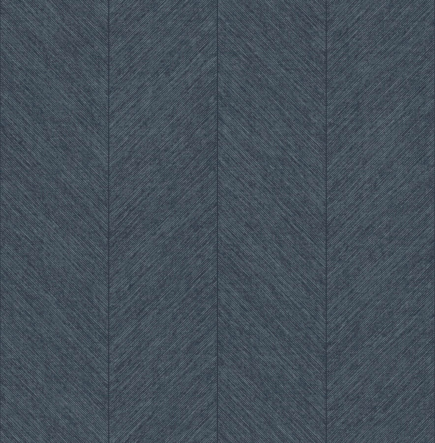 A-Street Prints 4155-27323 Kallam Indigo Chevron Wallpaper