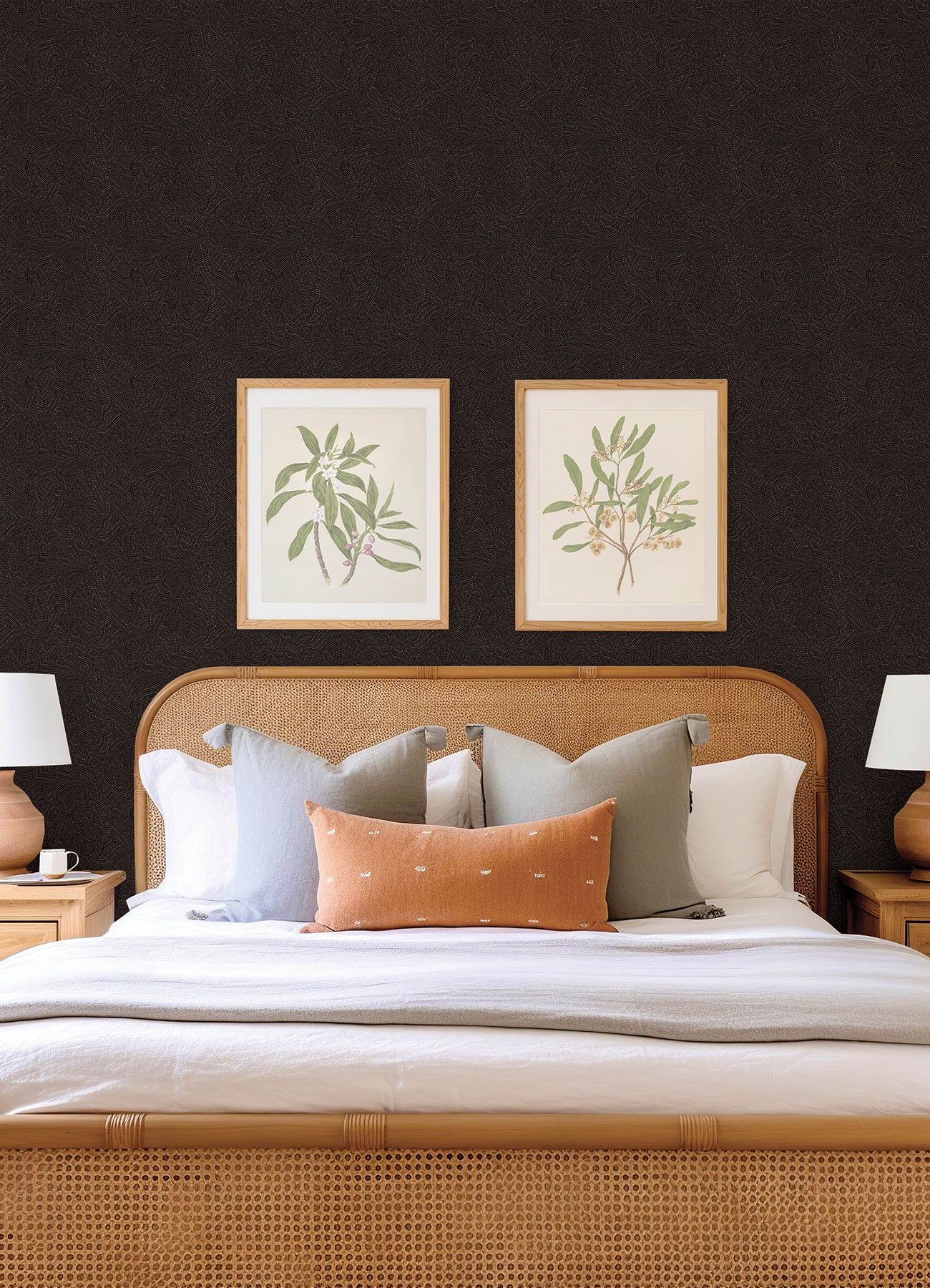 A-Street Prints 4155-27346 Hollenback Black Dotted Abstract Wallpaper