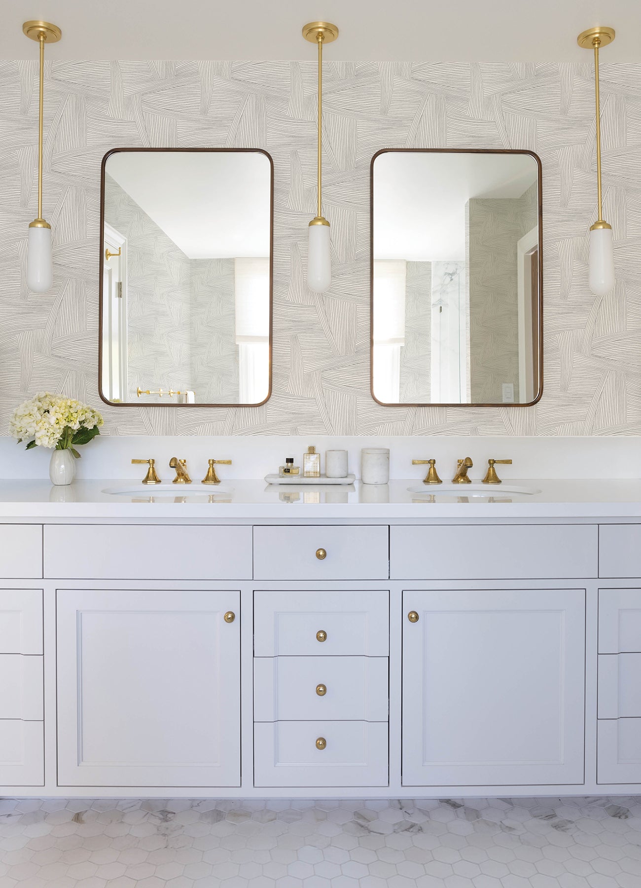 A-Street Prints 4155-27353 Reid Grey Woven Geometric Wallpaper