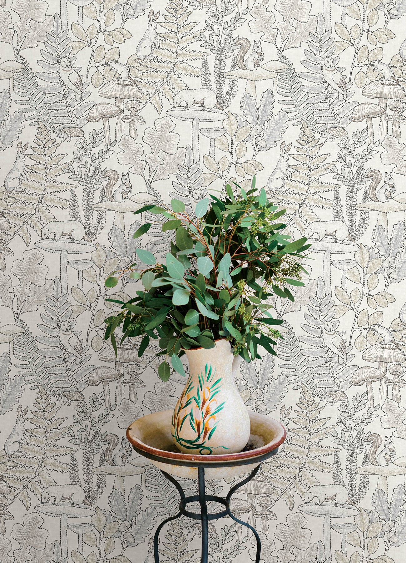 Chesapeake 4169-83103 Holt Neutral Woodland Wallpaper