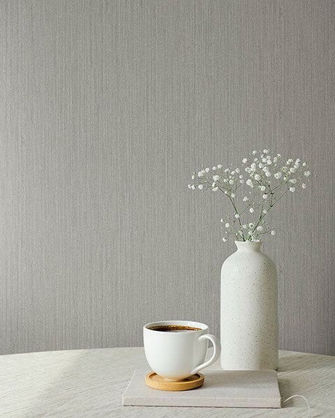 A-Street Prints 4171-17204 Midolin Canvas Taupe Texture Wallpaper