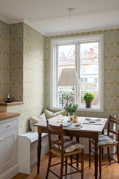 A-Street Prints 4171-82045 Oxford Union Yellow Floral Vines Wallpaper
