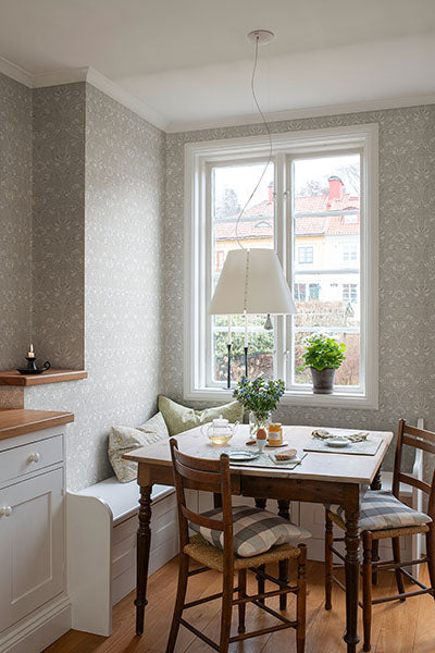 A-Street Prints 4171-82065 Spring Thicket Dove Tulip Damask Wallpaper