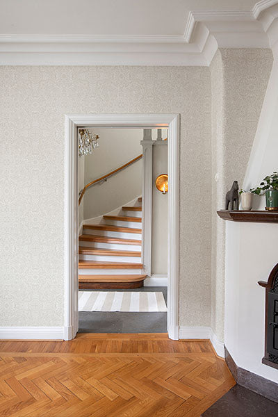 A-Street Prints 4171-82069 Ceiling Dove Intricate Floral Wallpaper