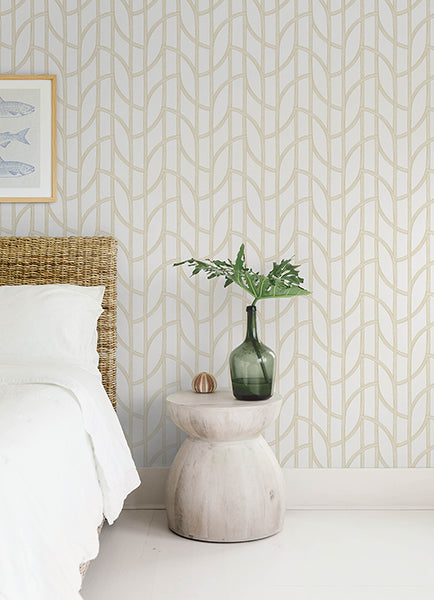 A-Street Prints 4172-82008 Salvo Gold Curved Contours Wallpaper