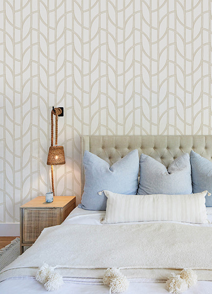 A-Street Prints 4172-82008 Salvo Gold Curved Contours Wallpaper