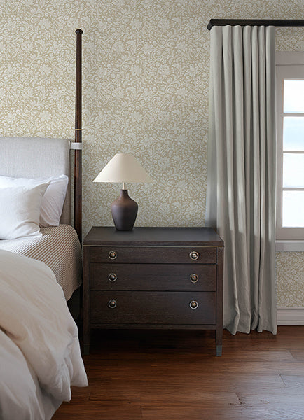 A-Street Prints 4173-27625 Hague Beige Floral Trail Wallpaper