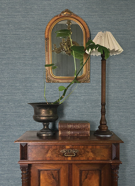 A-Street Prints 4173-27648 Roderick Blue Textured Wallpaper