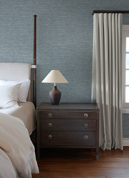 A-Street Prints 4173-27648 Roderick Blue Textured Wallpaper