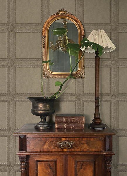 A-Street Prints 4173-27657 Moorland Chestnut Wood Panel Wallpaper