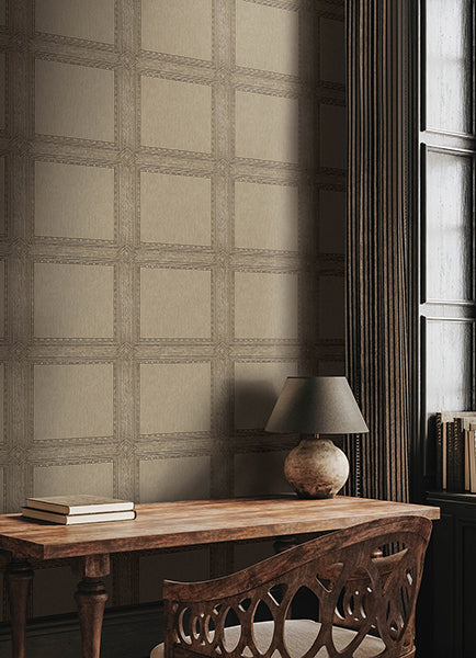 A-Street Prints 4173-27657 Moorland Chestnut Wood Panel Wallpaper