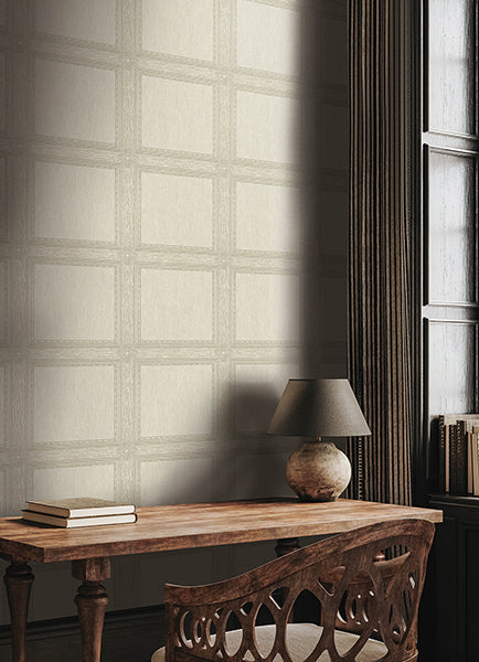 A-Street Prints 4173-27658 Moorland Ivory Wood Panel Wallpaper