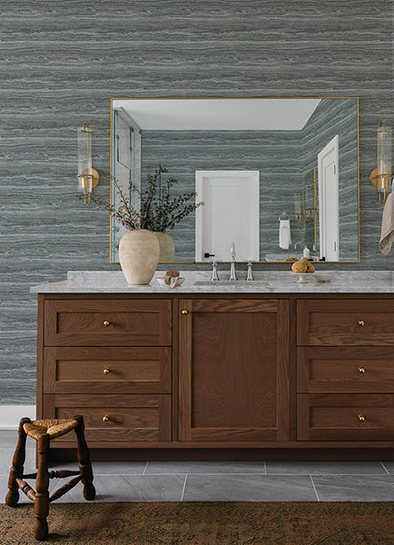 A-Street Prints 4173-27667 Lyman Blue Striated Wallpaper