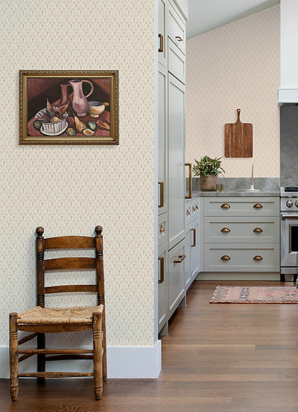 A-Street Prints 4173-27670 Tillie Blush Diamond Floral Wallpaper