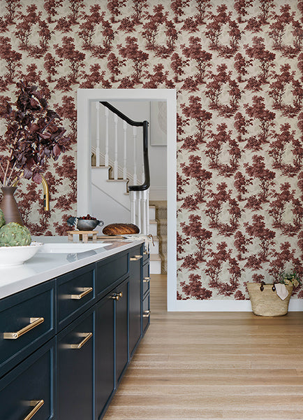 A-Street Prints 4173-82106 Sainsbury Rubi Forest Wallpaper