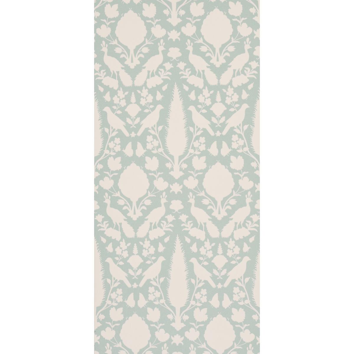 Shumacher 5004122 Chenonceau Aquamarine Wallpaper