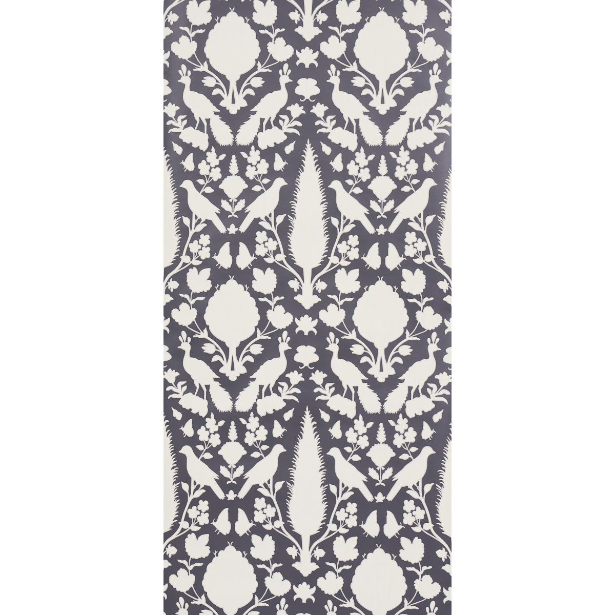 Shumacher 5004123 Chenonceau Charcoal Wallpaper