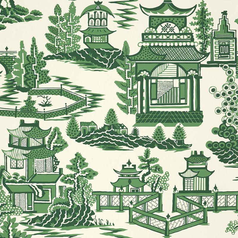 Schumacher 5006912 Nanjing Jade Wallpaper