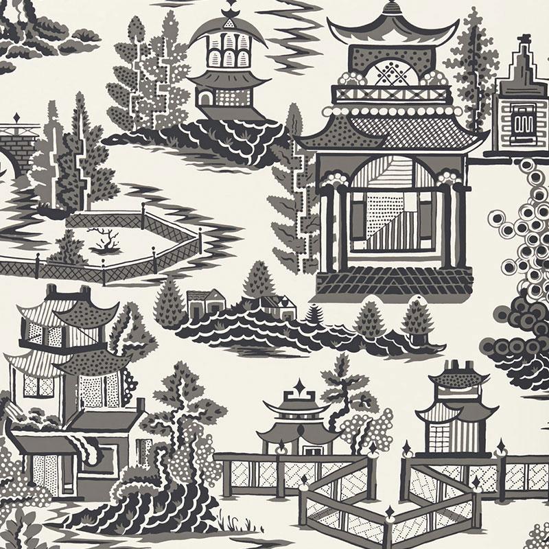 Schumacher 5006913 Nanjing Smoke Wallpaper