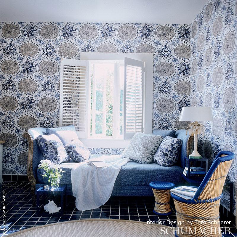 Schumacher 5006960 Katsugi Blues Wallpaper