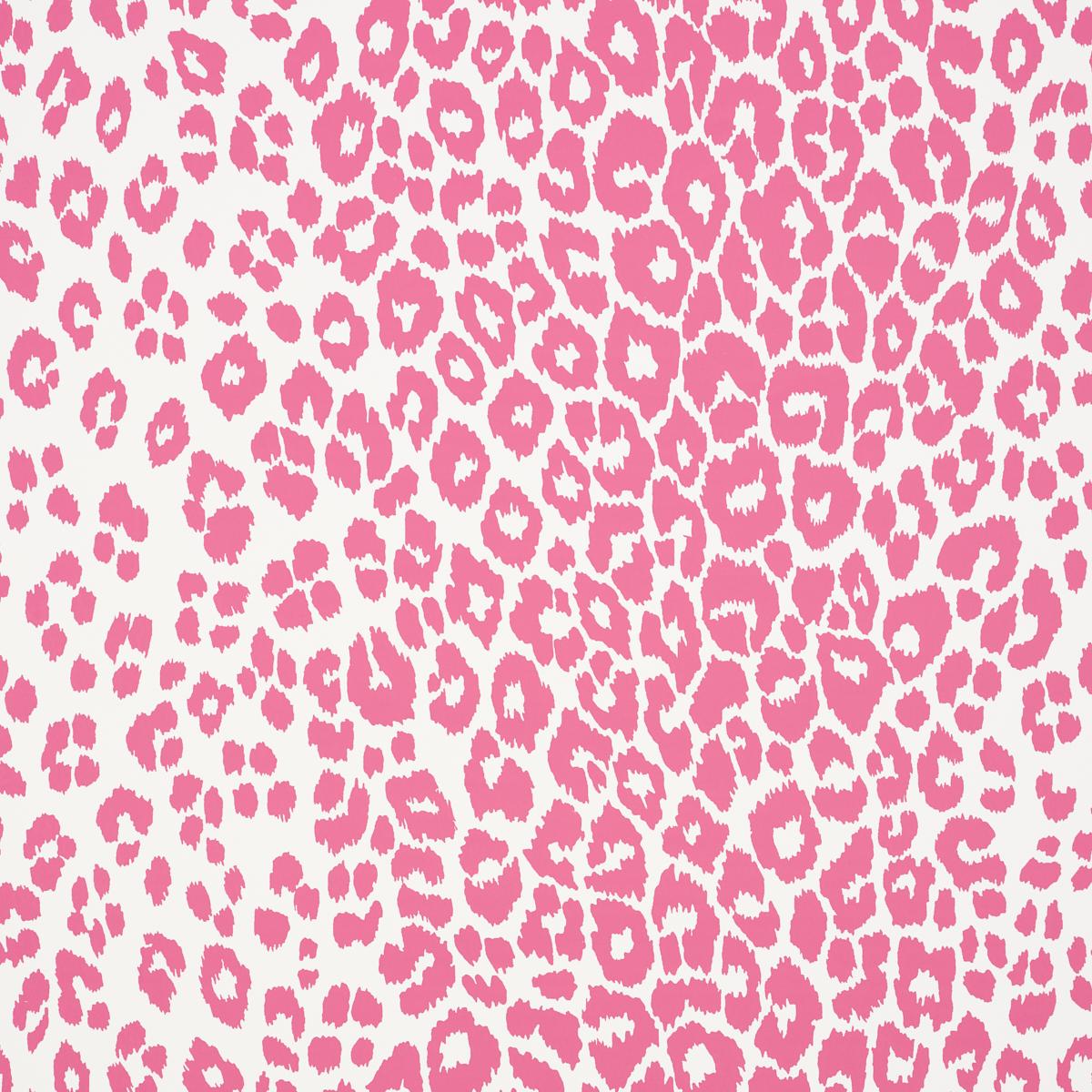 Schumacher 5007016 Iconic Leopard Pink Wallpaper