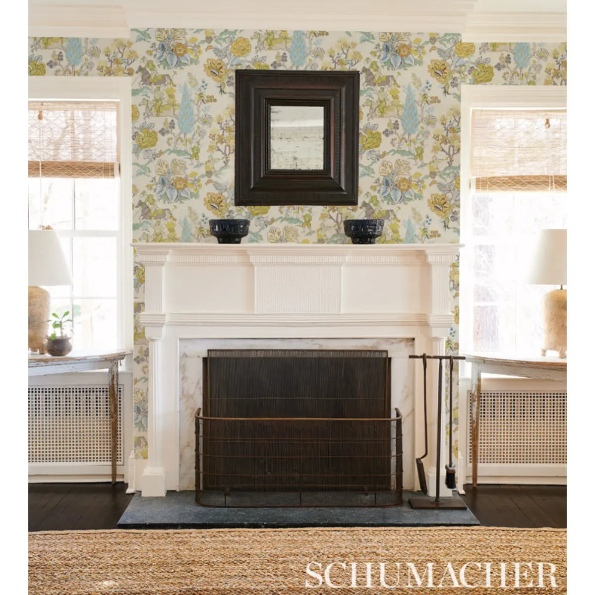 Schumacher 5010460 Persian Lancers Citron Wallpaper