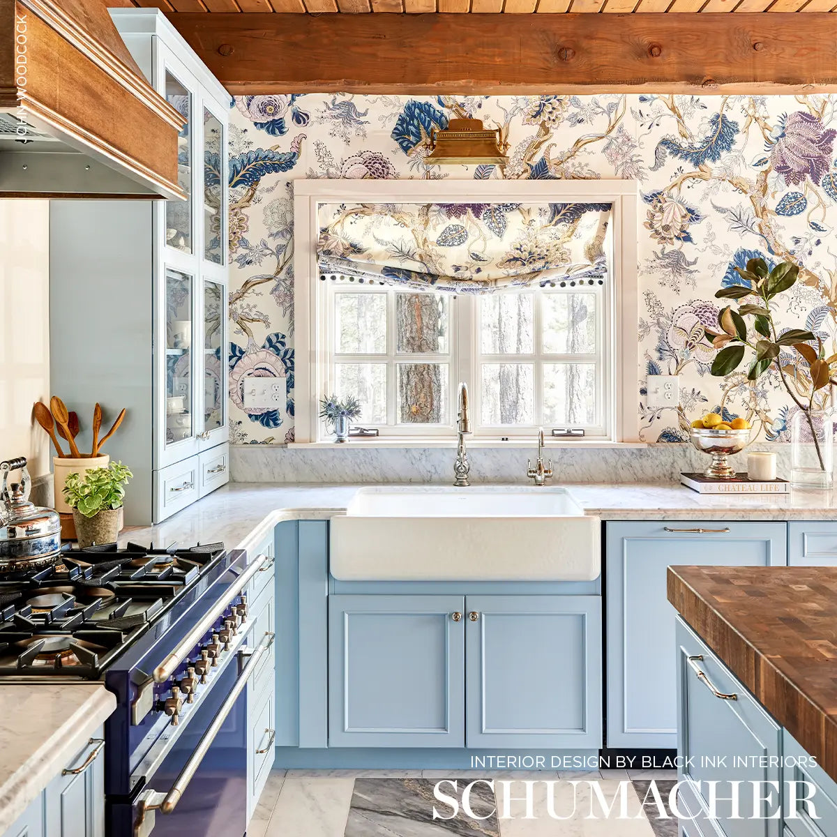 Schumacher 5010490 Indian Arbre Lilac Wallpaper