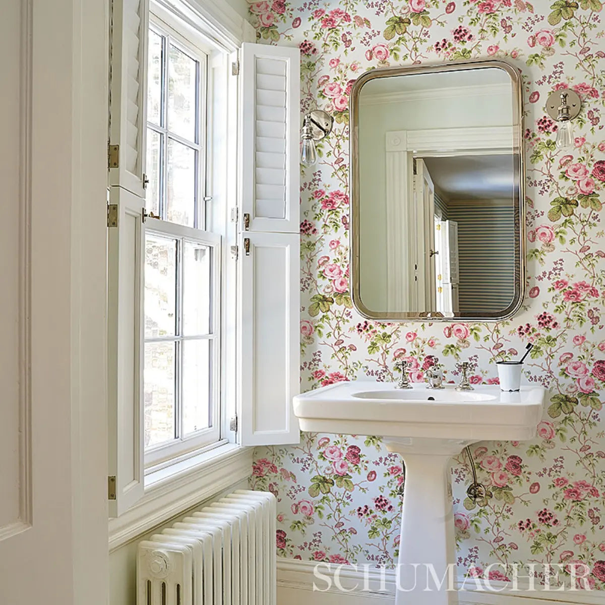 Schumacher 5012061 Salisbury Floral Wallpaper