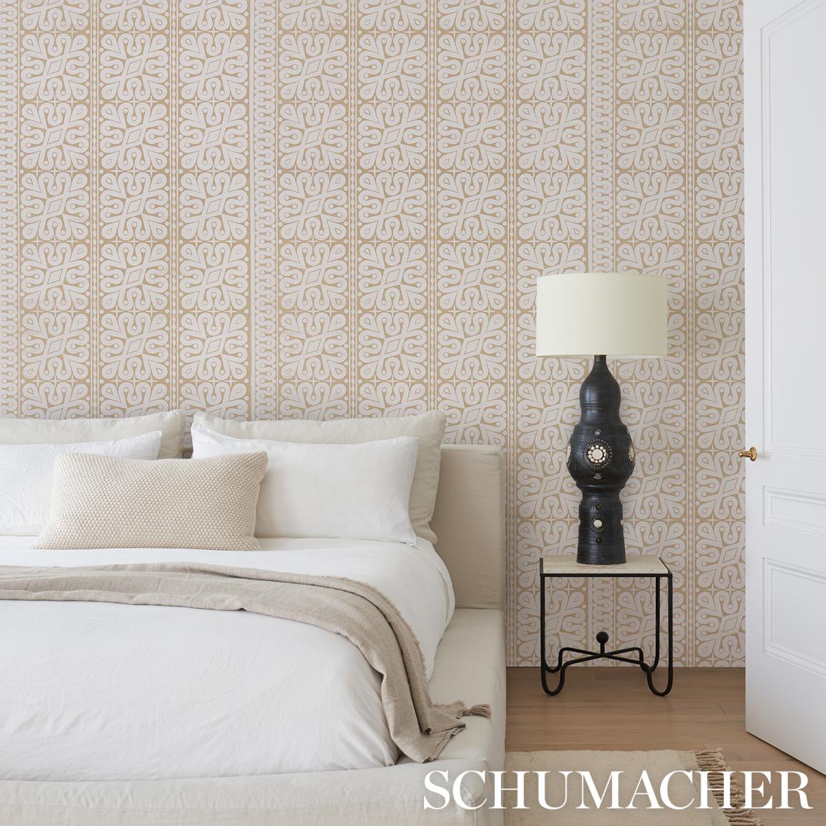 Schumacher 5015411 Borneo Grasscloth White Wallpaper