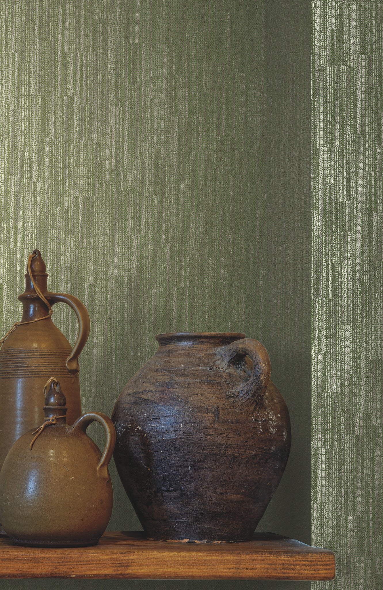 York Wallcoverings 5858 Weekender Weave Green Wallpaper